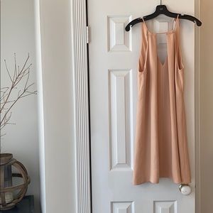 Pale pink sheath dress